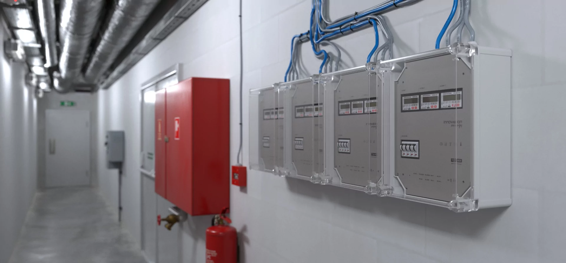 Realizacja systemu Innovation Energy w pomieszczeniu technicznym