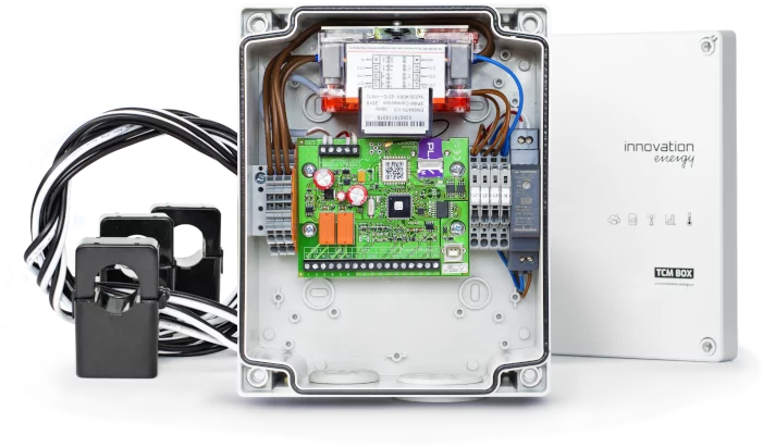 Urządzenie Innovation Energy TCM BOX 1P z przekładnikami z rozpinanym rdzeniem