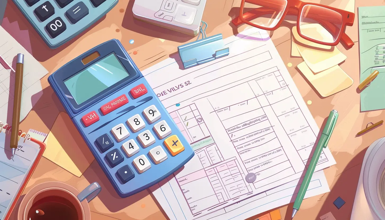 Dokumenty określające moc umowną i moc przyłączeniową. Rachunki za energię elektryczną leżące na biurku